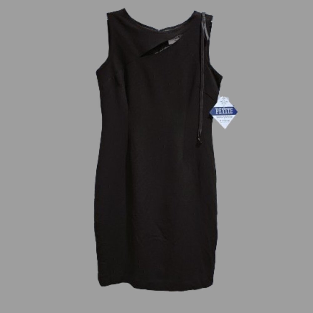 NWT Danny & Nicole Black Dress with Keyhole Cutout: Size 10P